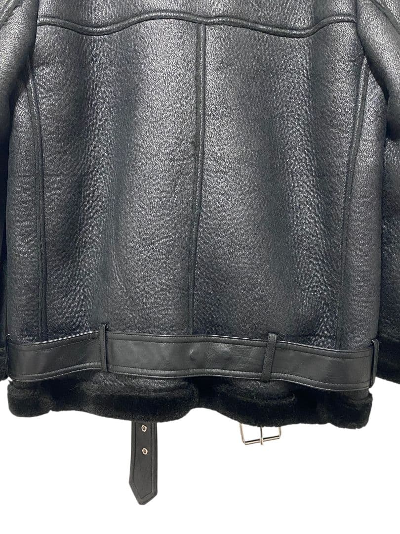 超美品★ZARA ダブルフェイスジャケット　ムートンライダースジャケット