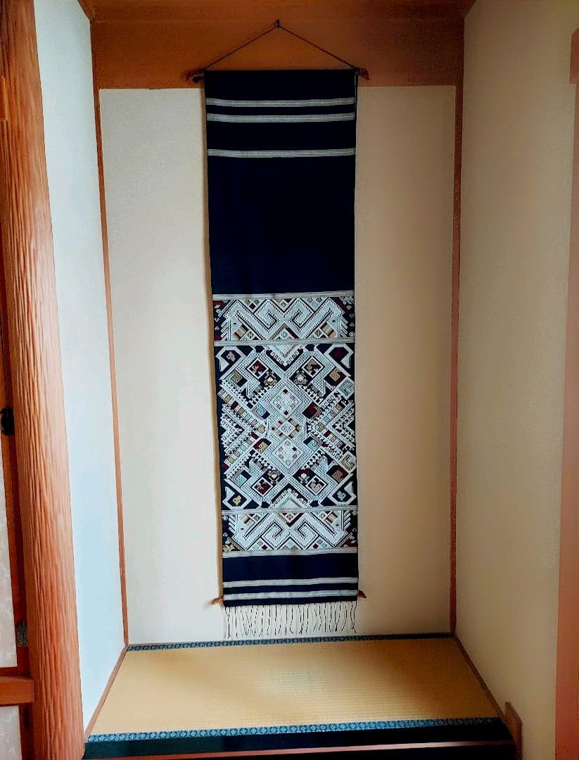 【手縫い3ヶ月】 工芸品 掛け軸風