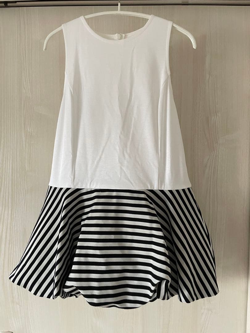 【新品】bordersatbalcony BALLOON PEPLUM TANK