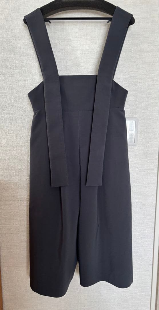 ENFOLD WIDE-CULOTTES OVER-ALLS グレー