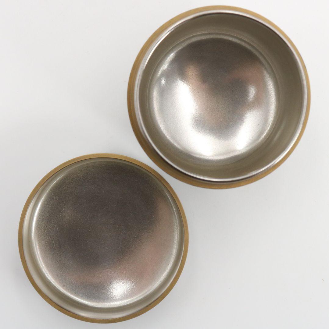 蒔絵師 北浜風月作 遠山蒔絵 大棗 内銀溜塗 輪島塗 茶道具　SX993