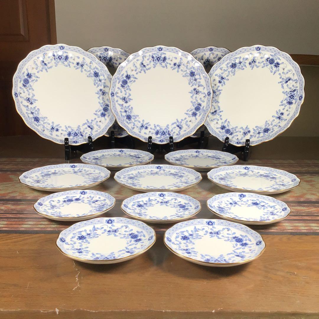 NARUMI 『ミラノ』　小皿　パン皿　大皿　5組　(15点)