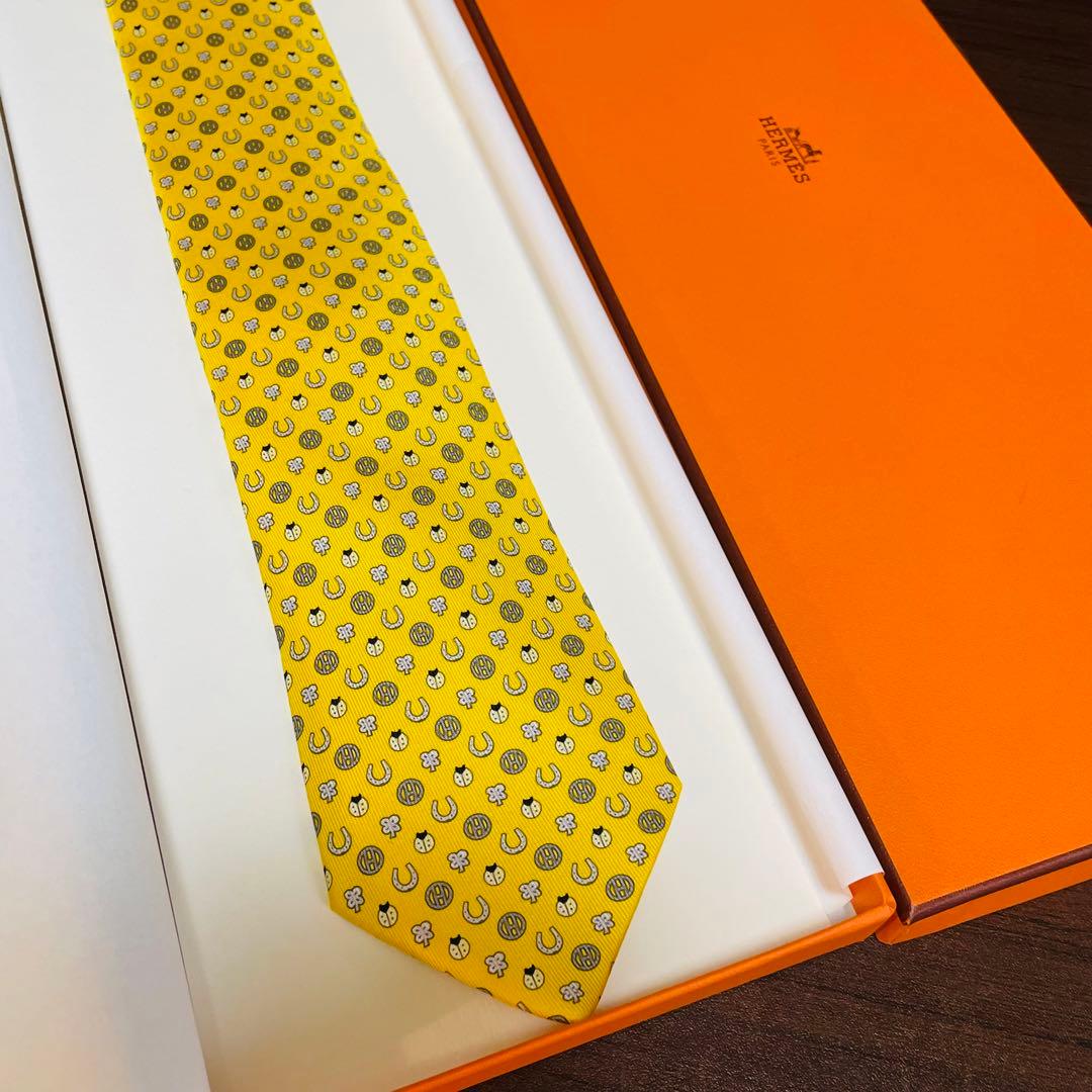 【 新品未使用品 】 エルメス ネクタイ シルク100％ メンズ HERMES