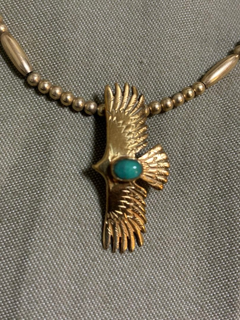 ビンゴブラザーズK18ターコイズ付ミニイーグルトップ数原龍友着用不用品出品