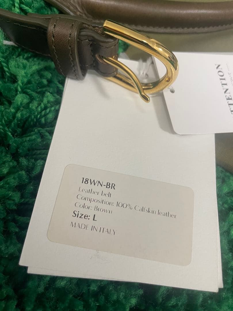 小物 Cristaseya Leather belt Brown L size