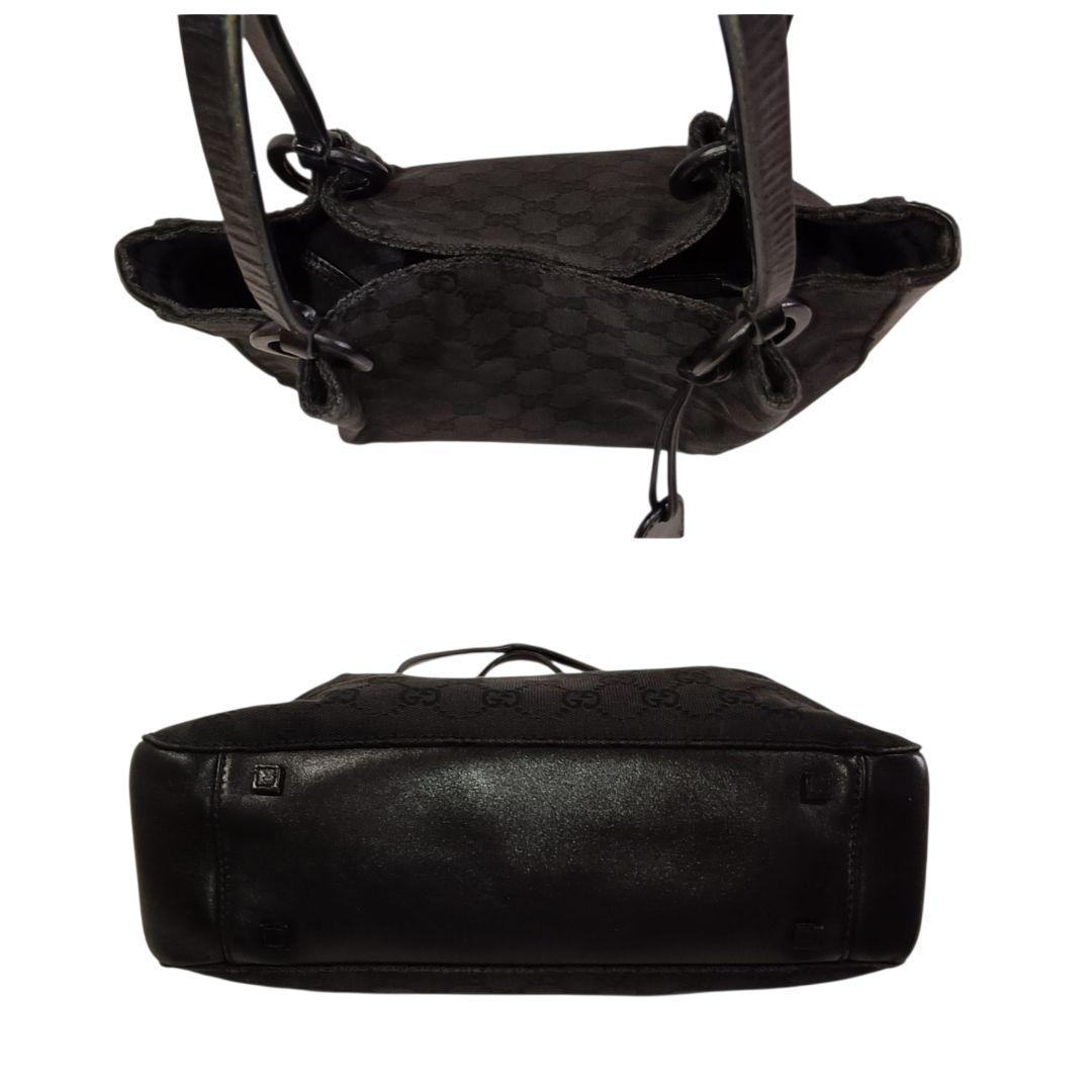 正規品 GUCCI グッチ トートバッグ キャンバス GGキャンバス 鞄 黒