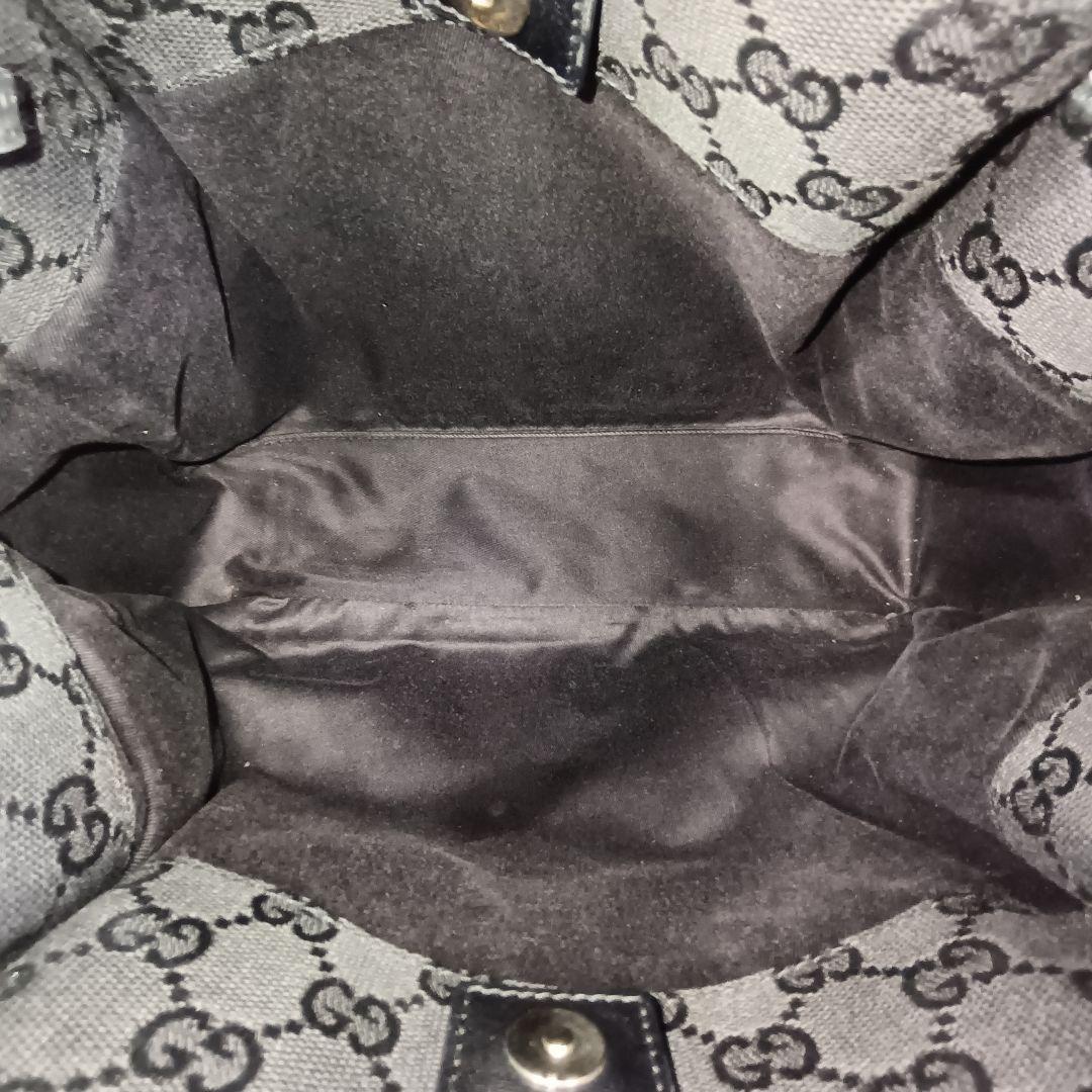 正規品 GUCCI グッチ トートバッグ キャンバス GGキャンバス 鞄 黒