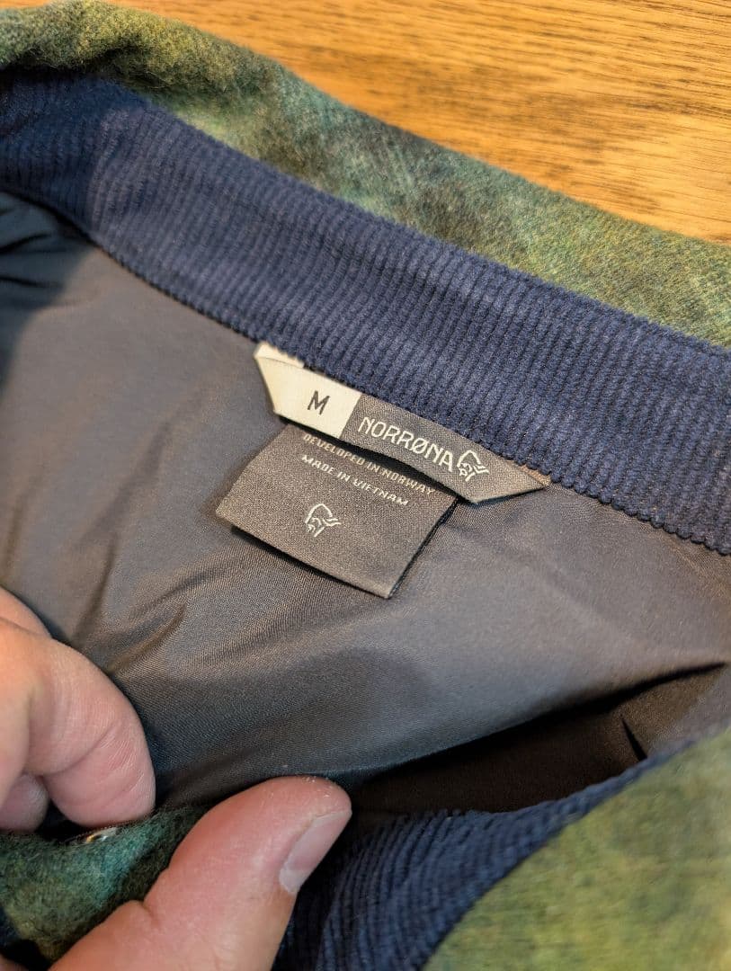 NORRONA tamok wool Shirtタモックウールシャツ Mサイズ