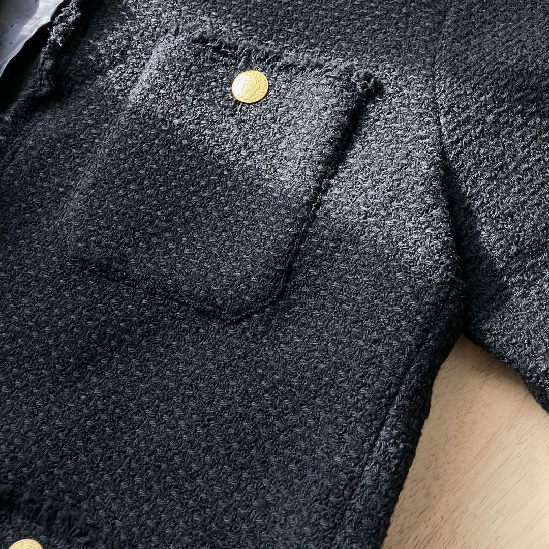 L'ESSAGE GIOLICAツイードBIGジャケット 黒