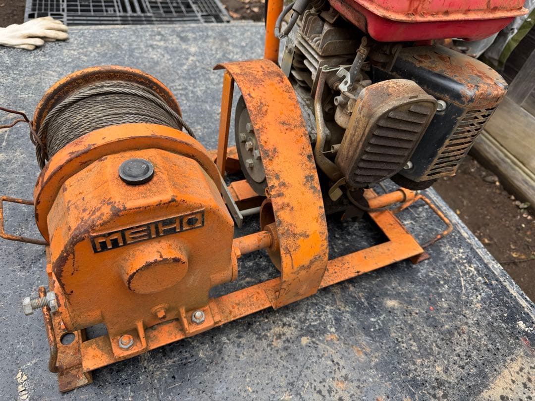 クボタジィーゼル運搬車　セル付　ワキタ林業ウインチセット