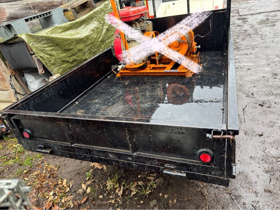 クボタジィーゼル運搬車　セル付　ワキタ林業ウインチセット