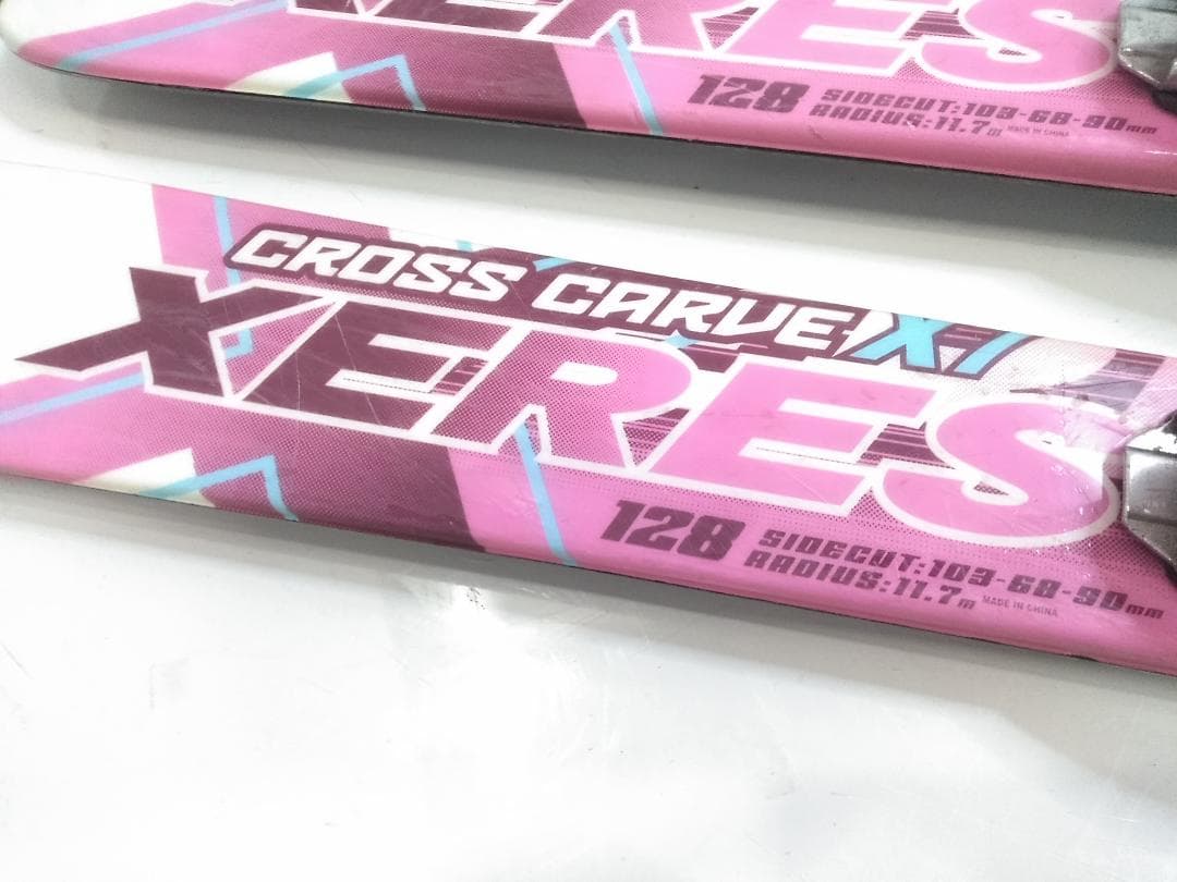 女の子 ジュニアスキー4点セット セレス 128cm ブーツ 25cm ◇