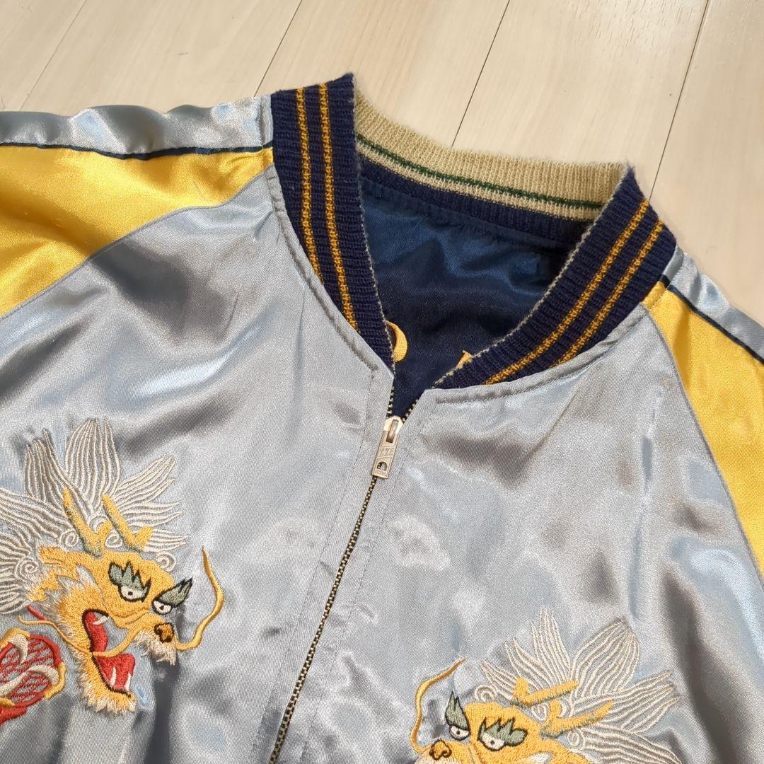 美品 テーラー東洋 スカジャン 舞妓 五重塔 リバーシブル スカル Lサイズ