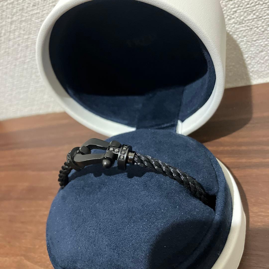 FRED フレッド フォース10 ブレスレット ブラックダイヤ ラージモデル