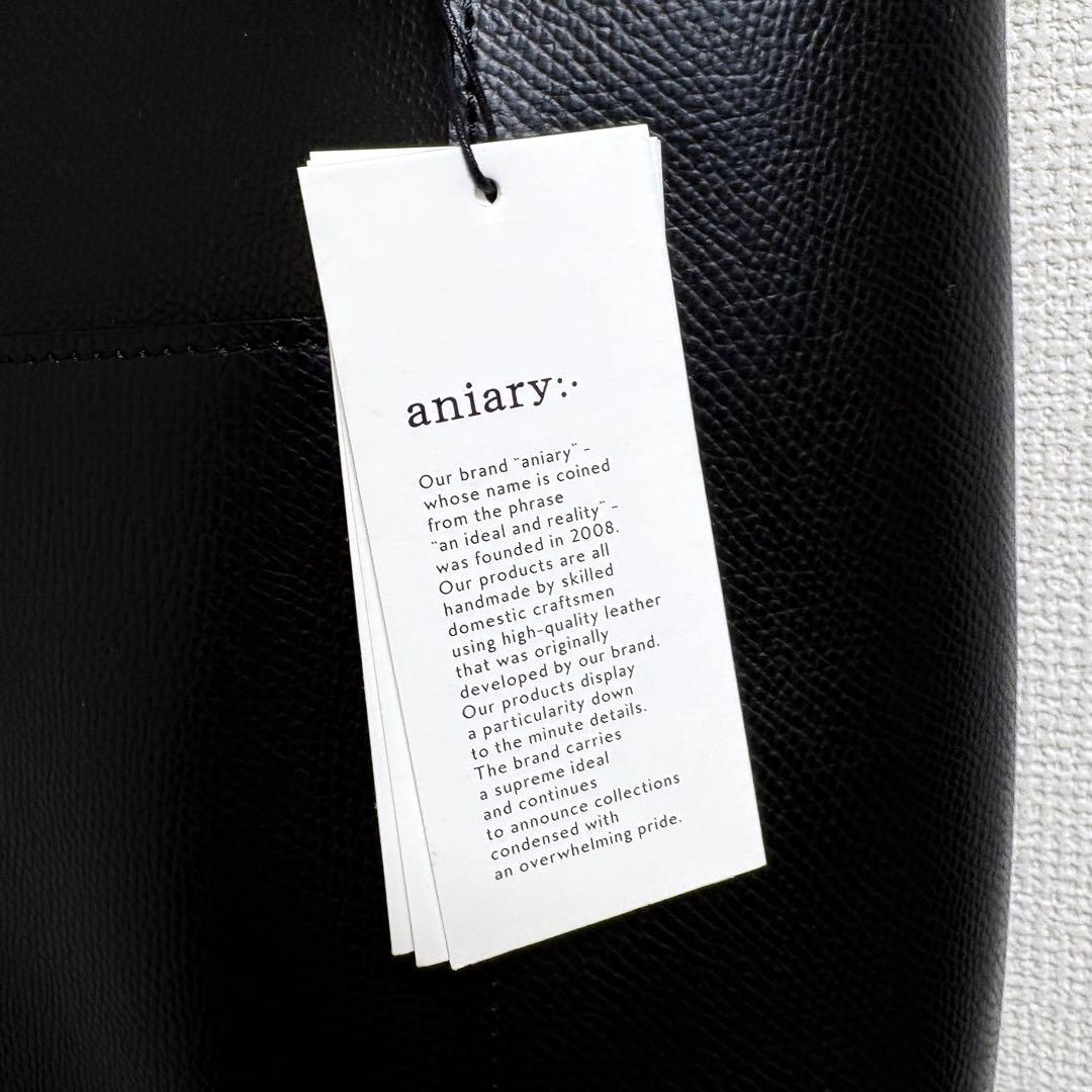 新品⬛︎aniary⬛︎レザートートバッグ⬛︎キーリング⬛︎ブラック⬛︎ビジネス⬛︎底鋲