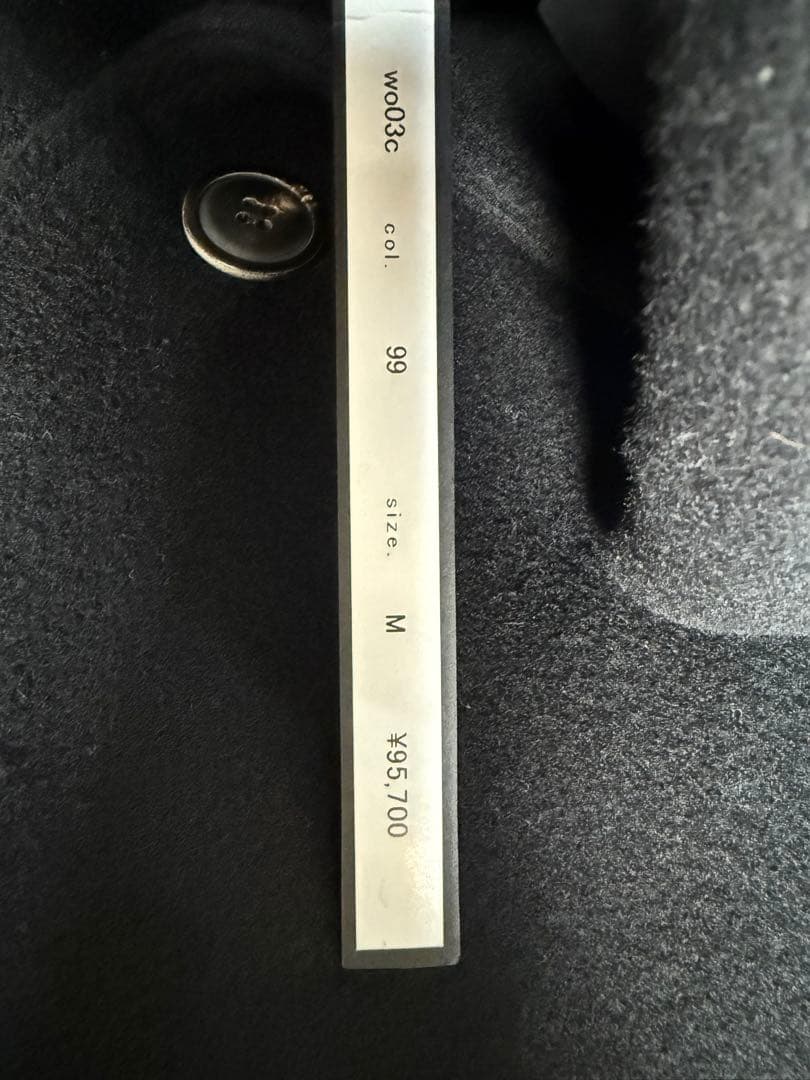 【未使用　定価9.57万円】 wjk コート 黒　M タグ付　日本製