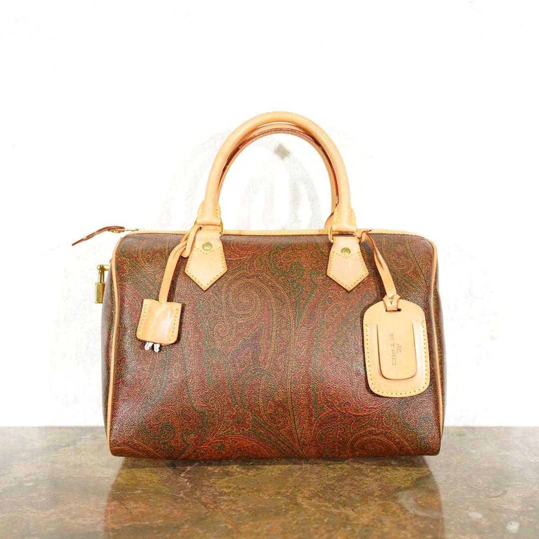 ETRO エトロペイズリー柄デザインボストンバッグ