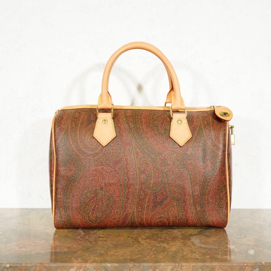 ETRO エトロペイズリー柄デザインボストンバッグ