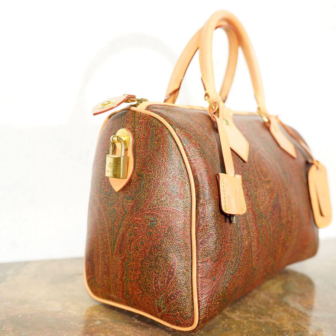 ETRO エトロペイズリー柄デザインボストンバッグ