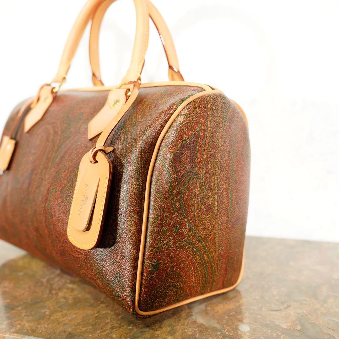 ETRO エトロペイズリー柄デザインボストンバッグ