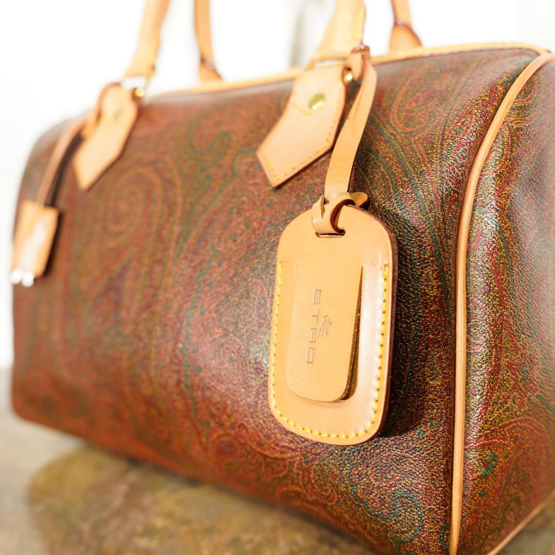 ETRO エトロペイズリー柄デザインボストンバッグ