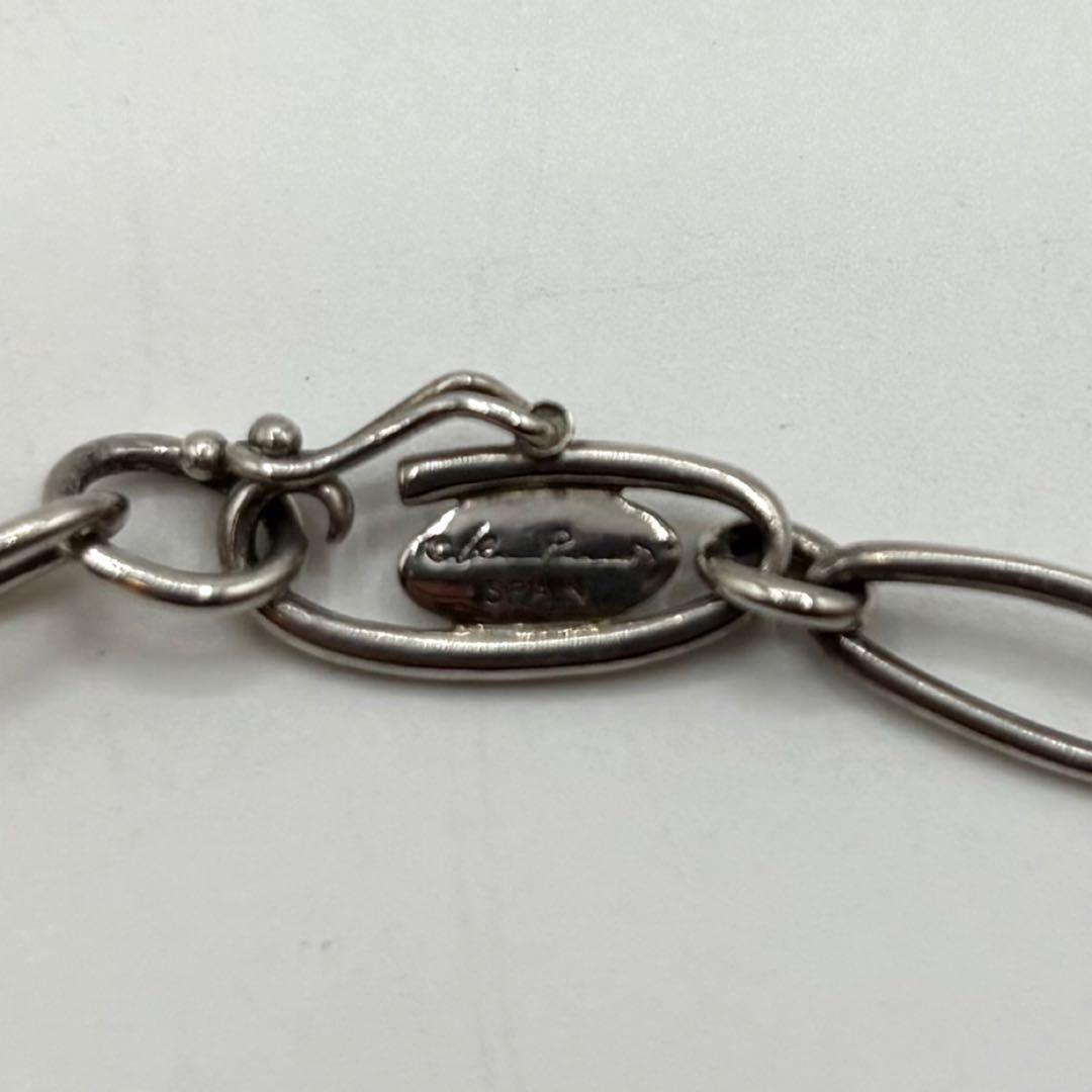 【美品】ティファニー ブレスレット ハート型チャーム SV925 シルバー