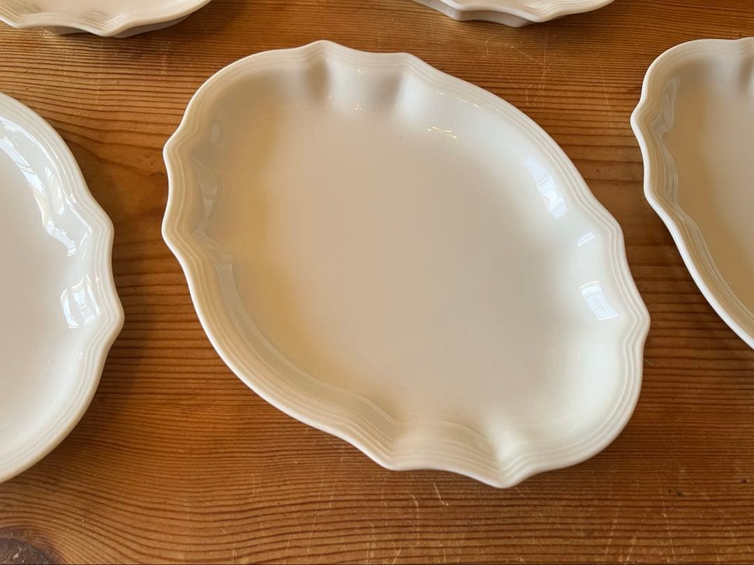 ジノリ　ミニオーバルトレイ×5