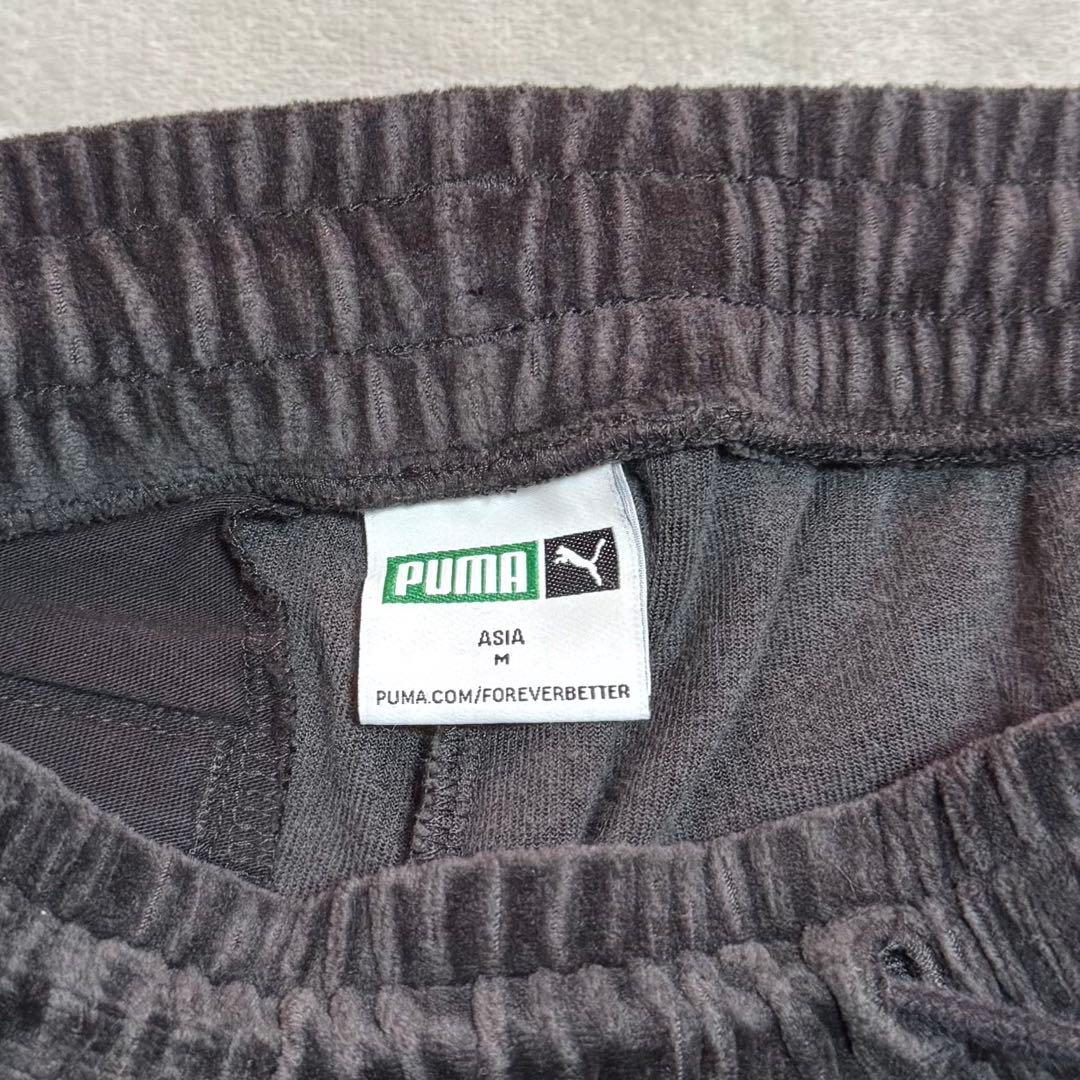 PUMA プーマ ベロア セットアップ オールブラック トラックジャケット