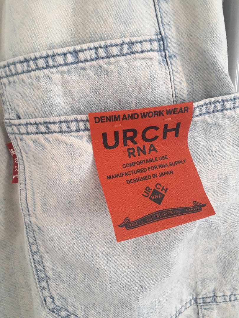 URCH RNA ケミカル加工のワイドストレートパンツ