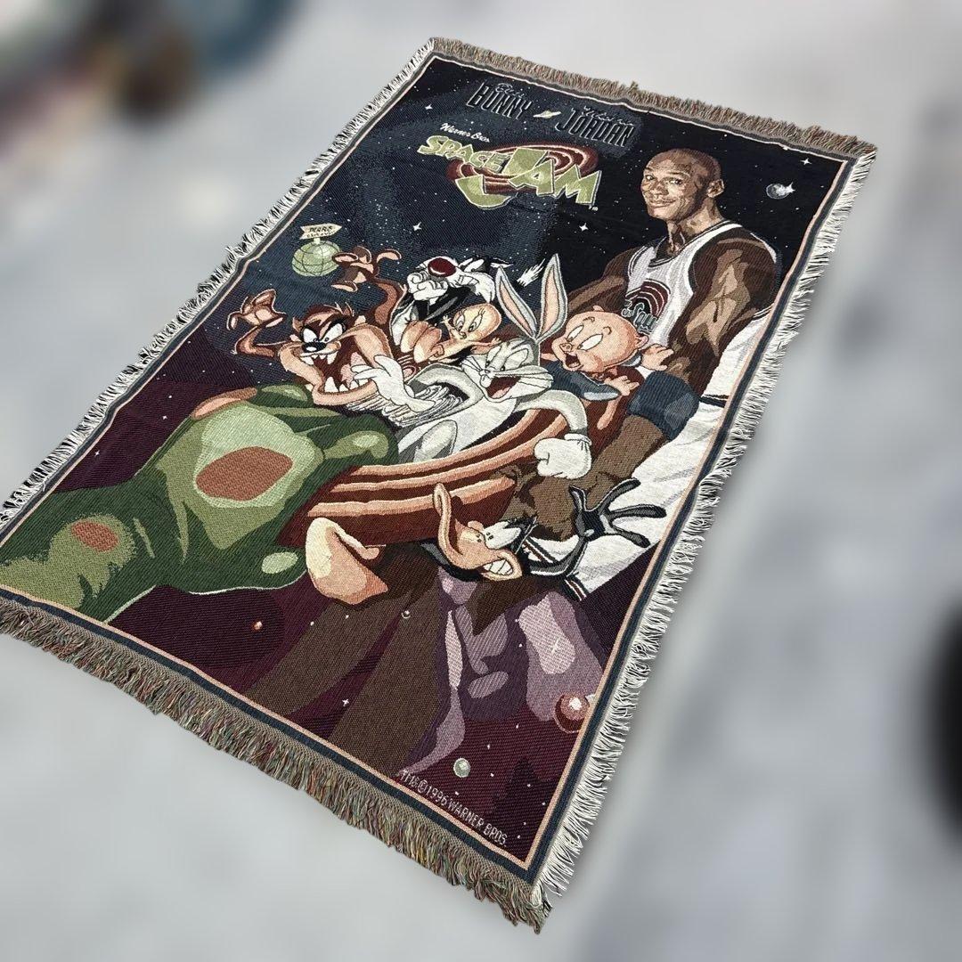 マイケルジョーダン　スペースジャム　マルチカバー　ラグ　175x117