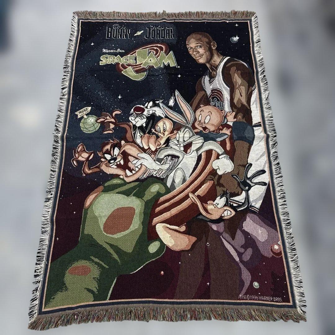 マイケルジョーダン　スペースジャム　マルチカバー　ラグ　175x117