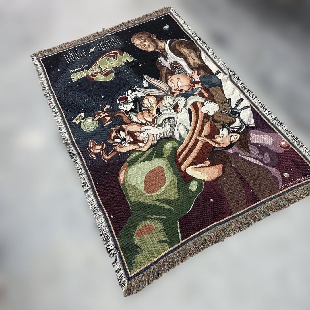 マイケルジョーダン　スペースジャム　マルチカバー　ラグ　175x117