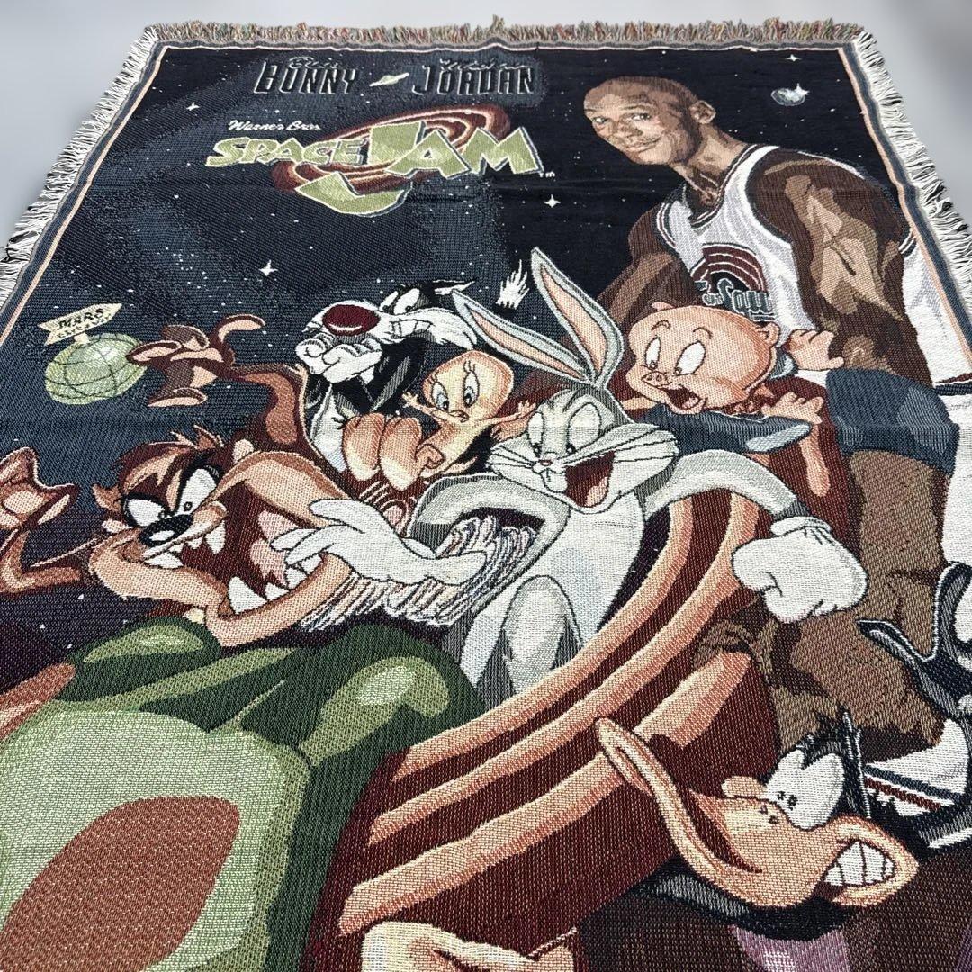 マイケルジョーダン　スペースジャム　マルチカバー　ラグ　175x117