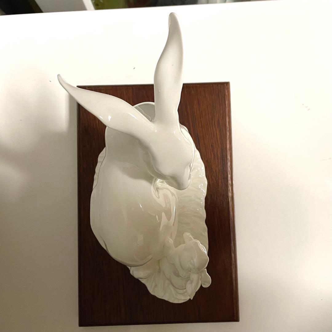 希少品 Noritake Studio Collection 置物 白磁 うさぎ