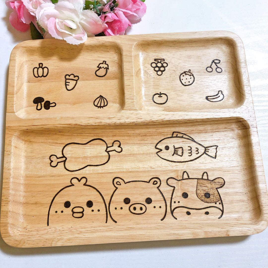 確認♡画像5枚♡四角仕切り(大)♡スプーンフォーク♡お箸♡オーダー受け付け