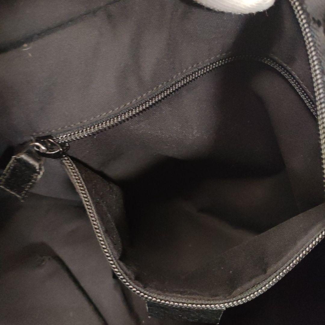 グッチ トートバッグ ブラックキャンバス シェリーライン 大容量レディース