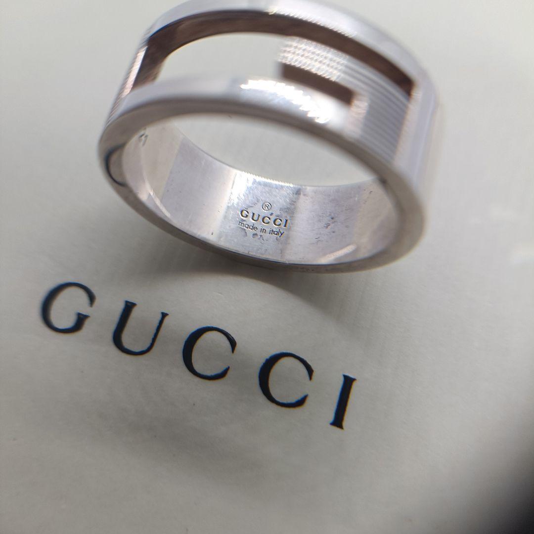 GUCCI✨　リング　20号　カットアウト　シルバー　925