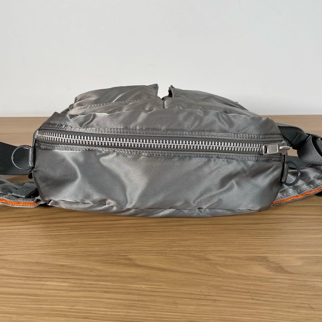 ポーター　ウエストポーチ　ウエストバッグ　ボディバッグ　グレー