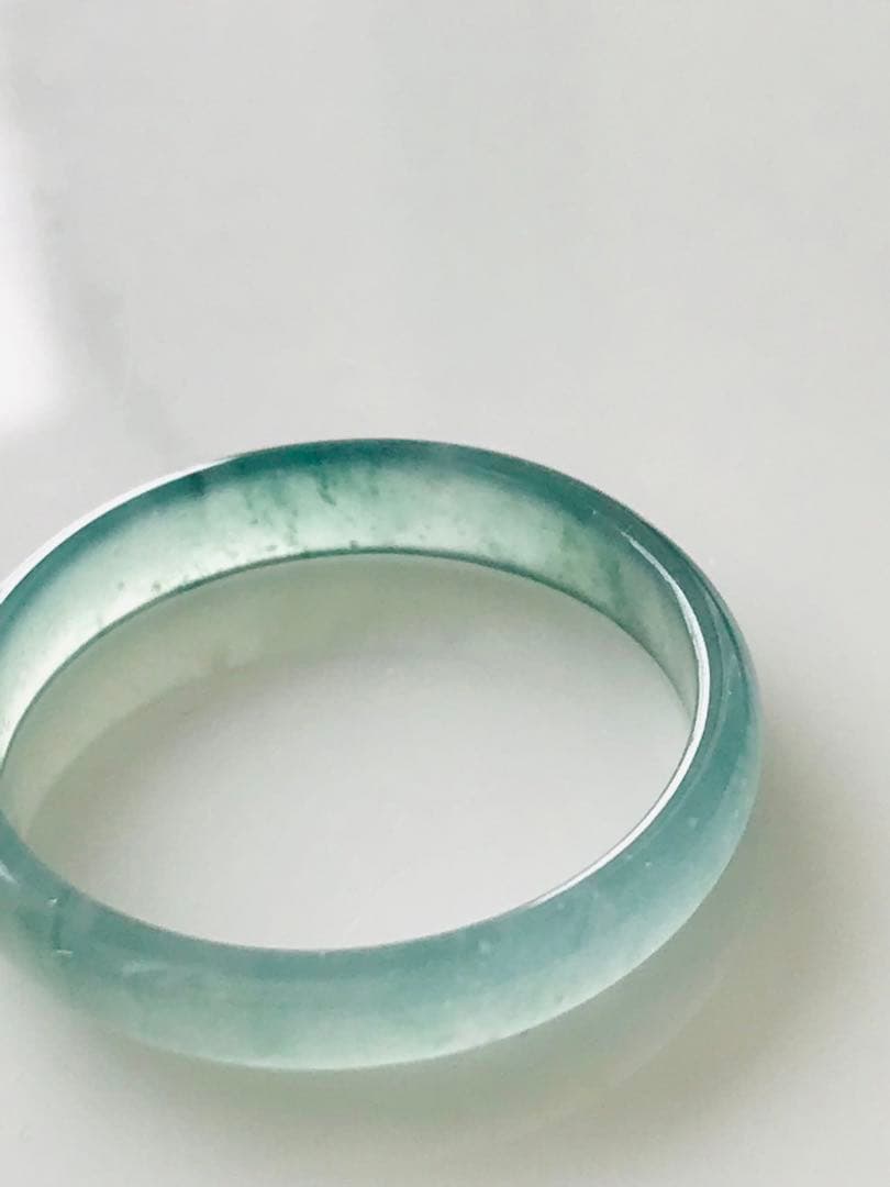 [R50-0011］天然石　翡翠　くりぬき　リング　グアテマラ産　16号