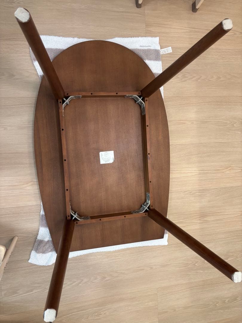 椅子もあり★フランフラン パルセイロ ダイニングテーブル ブラウン ラウンド