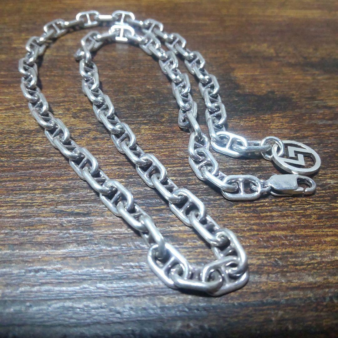 【極太】ネックレスチェーンシルバー925　メキシカンジュエリー好きにも