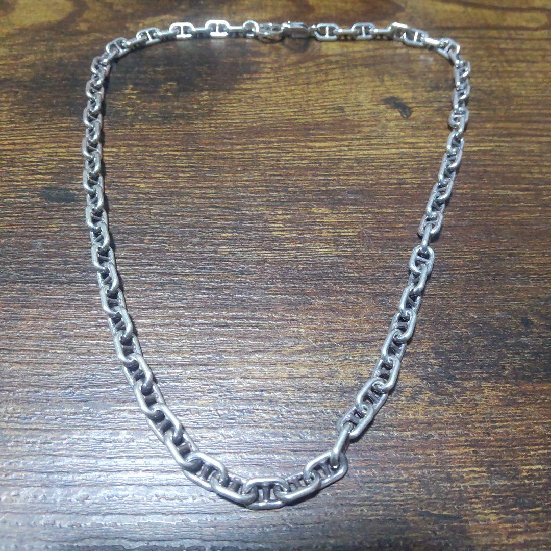 【極太】ネックレスチェーンシルバー925　メキシカンジュエリー好きにも