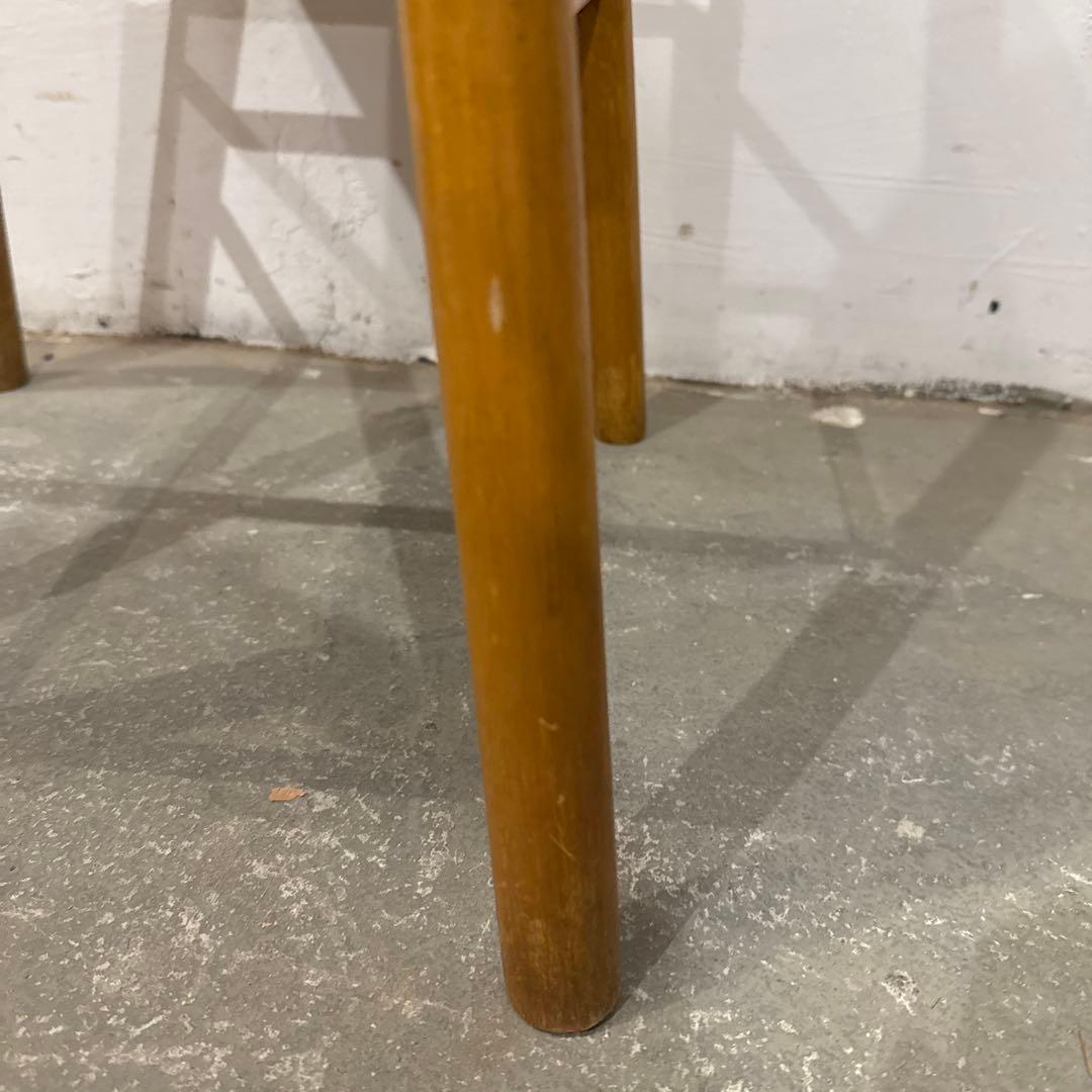 ヴィンテージ　木製サイドテーブル　　スツール　スクエア