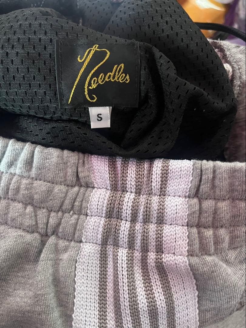 早い者勝ちneedles LHP 別注　スウェットパンツ　グレーヒザデル　S