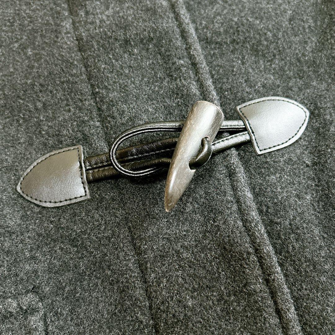 美品✨ イーストボーイ ダッフルコート イタリア製生地 裏地チェック チャコール