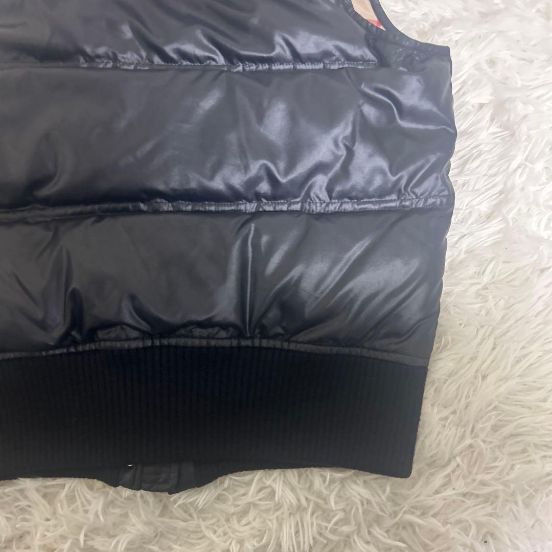 極美品　バーバリー ブルーレーベル ダウン ベスト メガチェック リアルファー