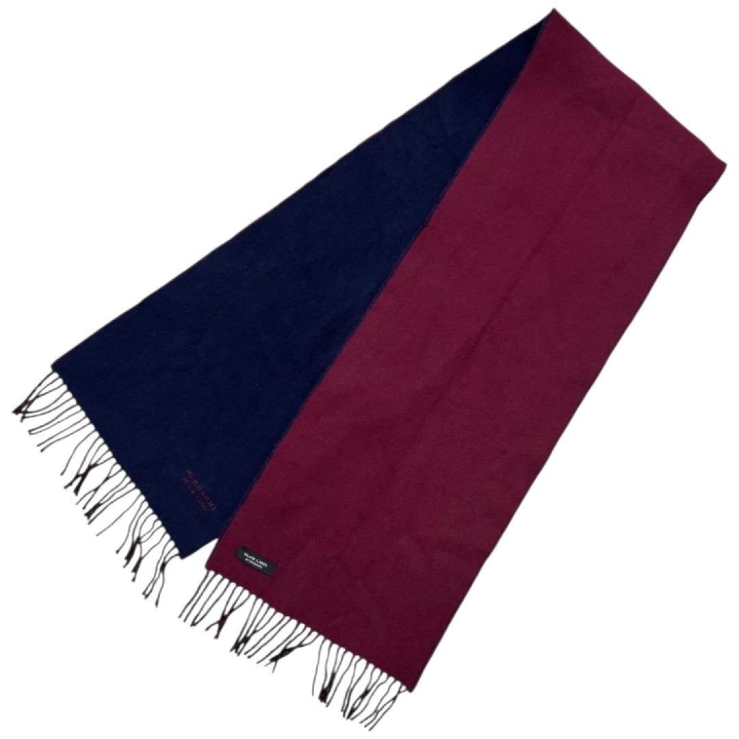 希少 バーバリー ブラックレーベル BURBERRY マフラー リバーシブル