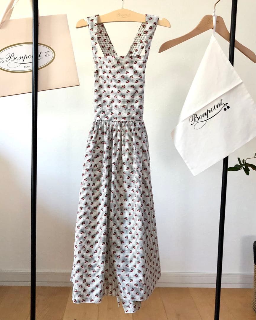 Bonpoint♡チェリー エプロンドレス 10A