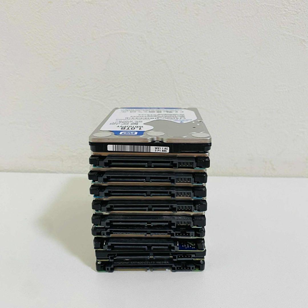 HDD 1TB 2,5インチ 10個まとめ　確認済み