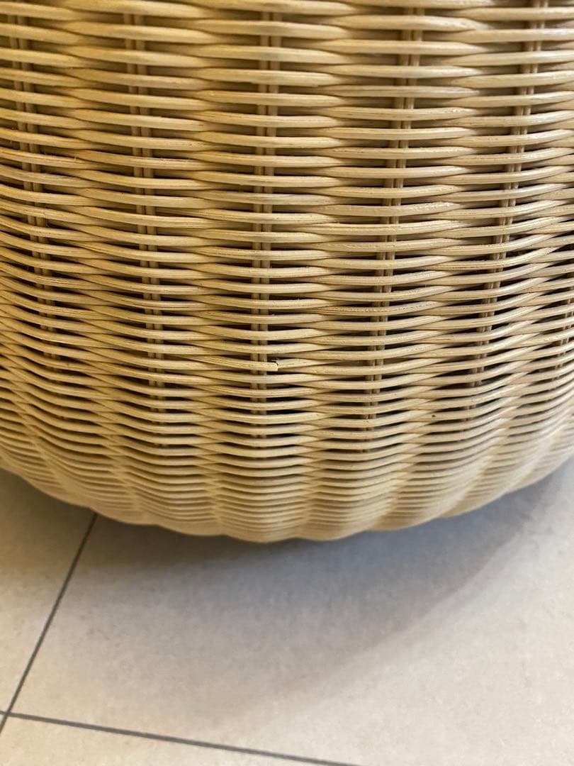 お値下げ！ラタン　籐　円形スツール